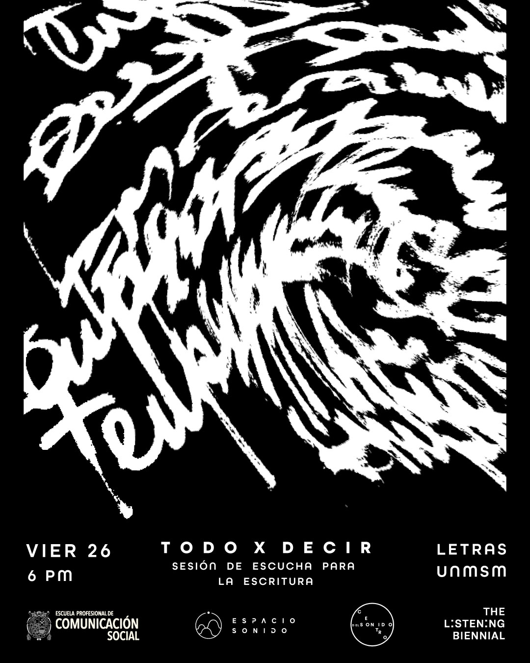 Todo por decir: sesión de música y escritura